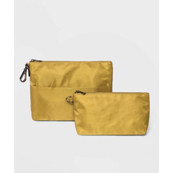 NWT A New Day Yellowish-Green Make-Up Organizer Pouch Bag Women's - Picture 1 of 7